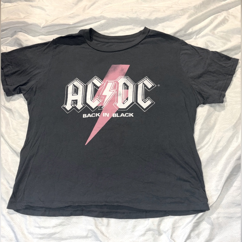 Dark grey AC/DC Black in black T-Shirt